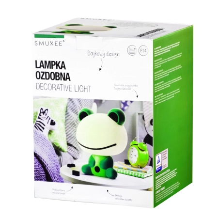 Lampka nocna do pokoju dziecięcego Zielona Żabka Smukee